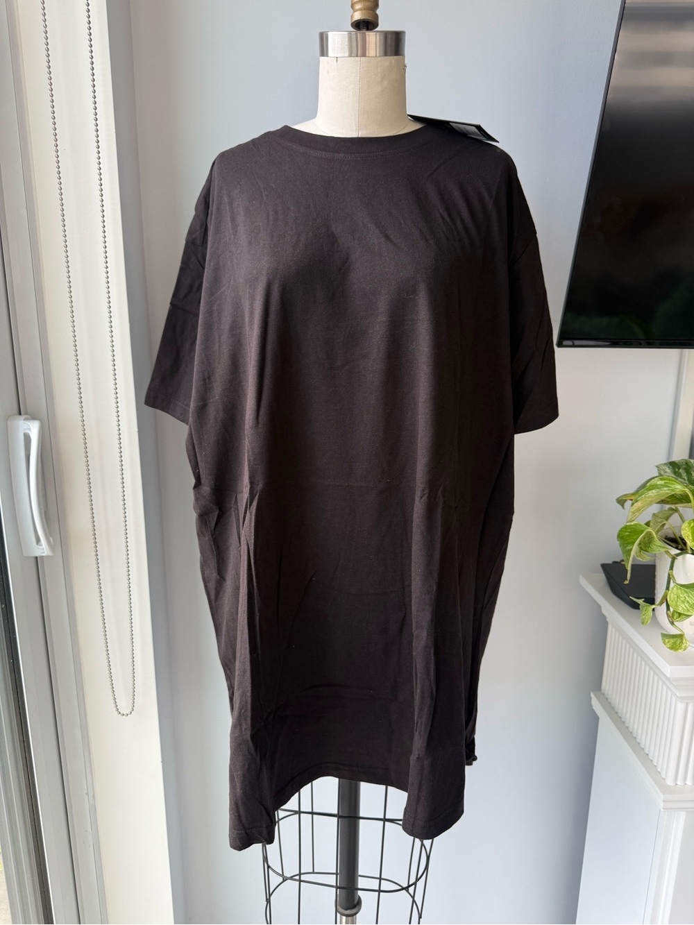 Night Addict Black T-Shirt Dress